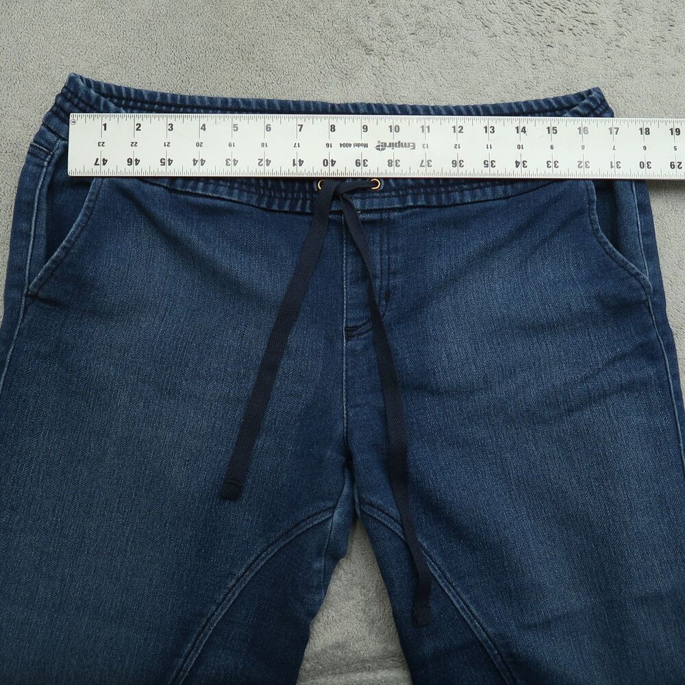 Guess Jeans Women's Size 31 Blue Mid-Rise Elastic Waist Jogger Denim 24" Inseam - Picture 14 of 15